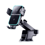 Joyroom JR-ZS246 Car Mount Bilholder m. Trådløs Opladning & Sugekop 15W - Max Mobil: 60 - 85mm - Svart