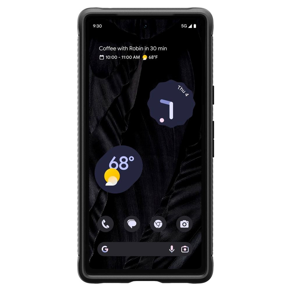 Google Pixel 7A Spigen Rugged Armor Bakskal - Svart