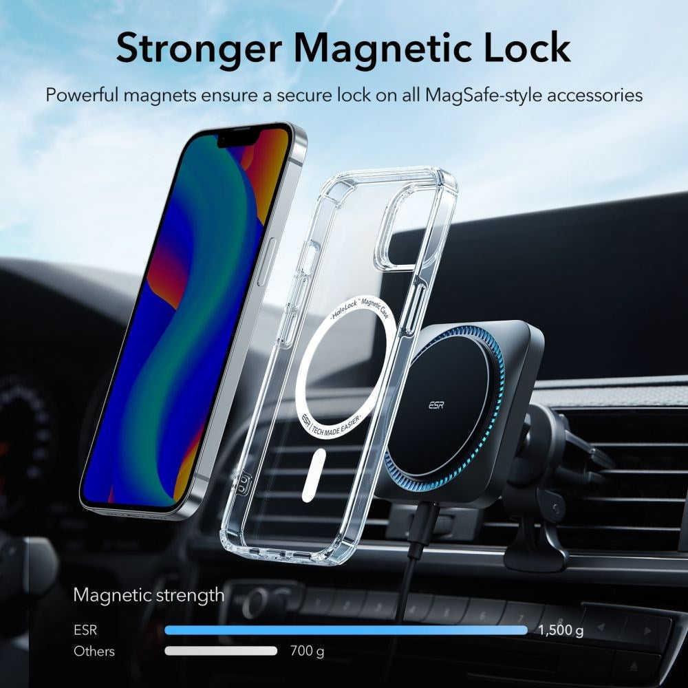 iPhone 14 Plus ESR Krystec Halolock Skal - MagSafe-kompatibel - Transparent