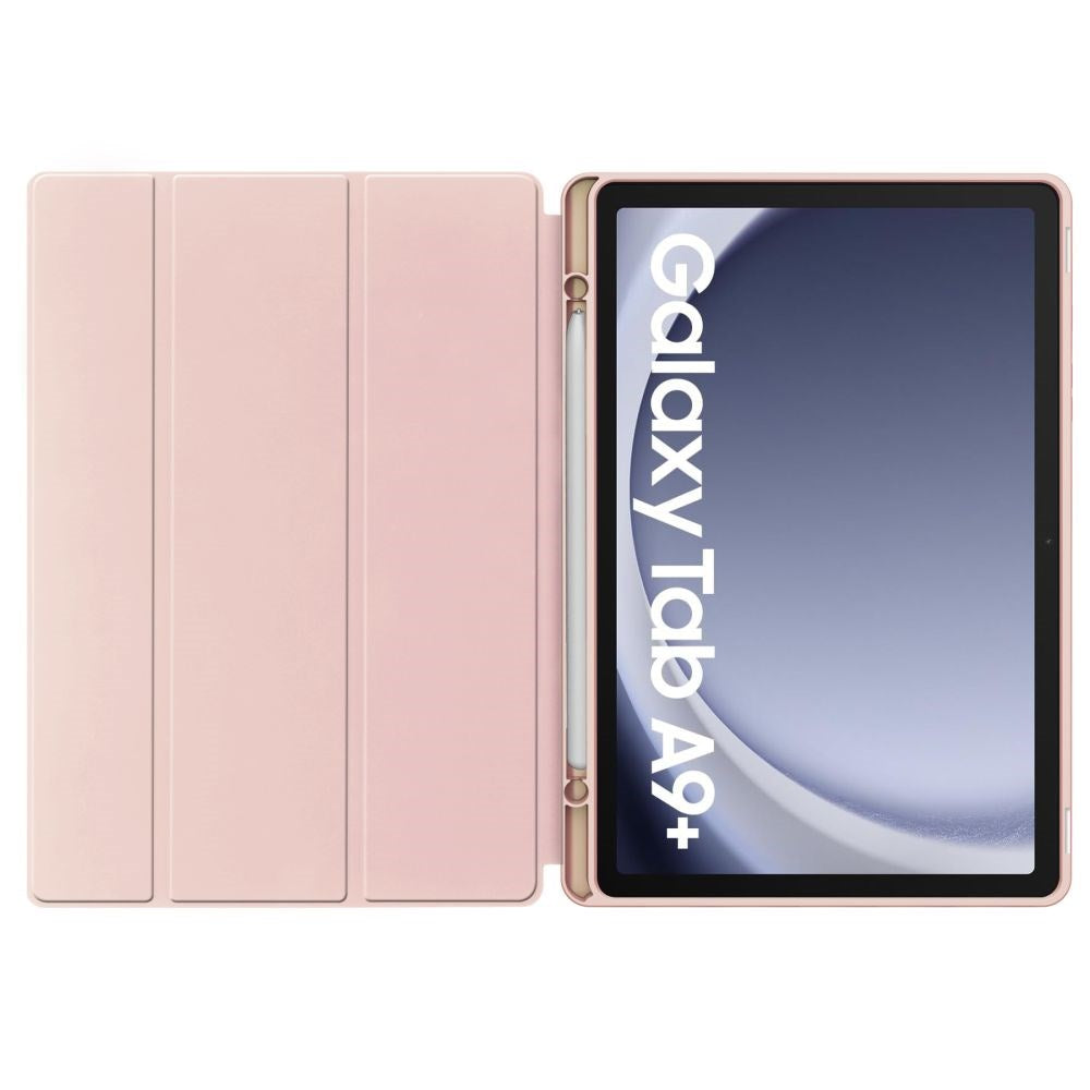 Samsung Galaxy Tab A9+ ( Plus) Tech-Protect SC Fodral med Stylus Pen Hållare - Rosa