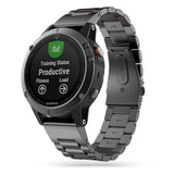 Tech-Protect Garmin Universal 22 mm QuickFit Rem Rustfri Stål - Grå