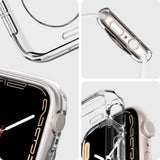 Apple Watch (44/SE/45mm) Spigen Liquid Crystal Skal - Transparent