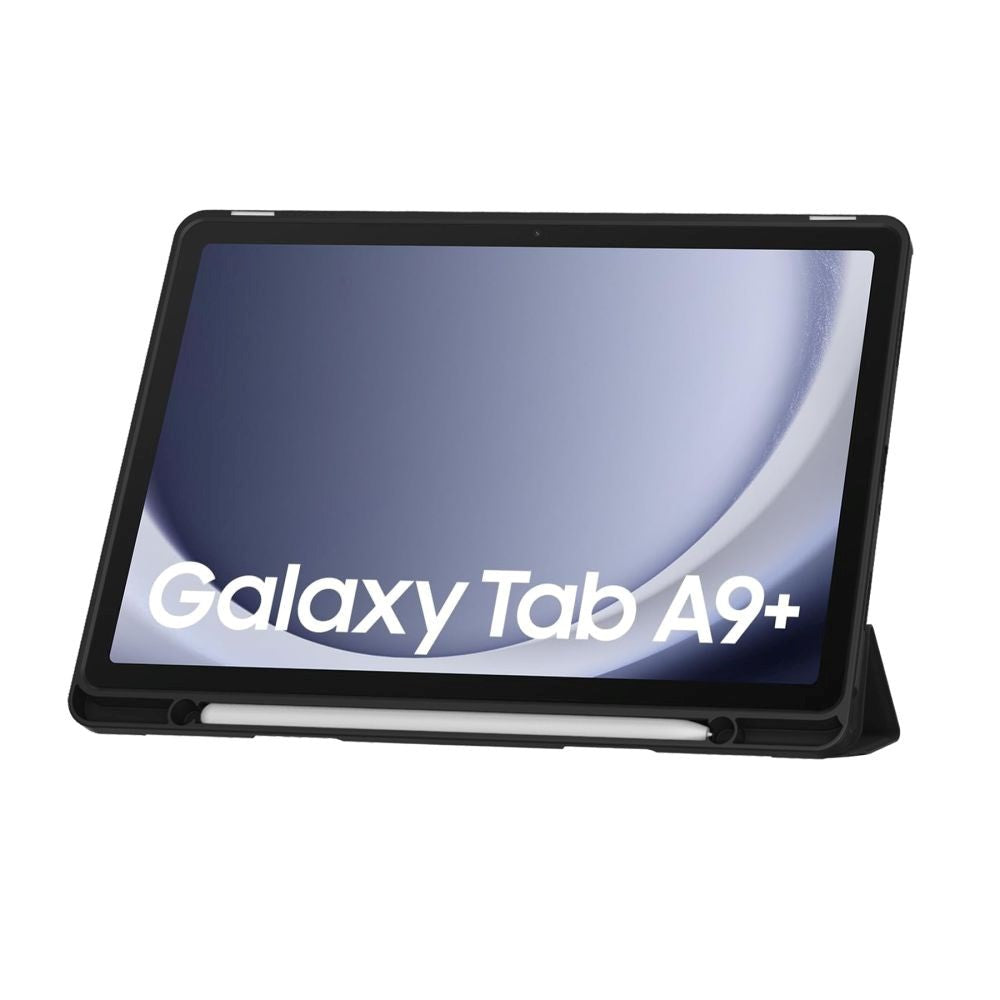 Samsung Galaxy Tab A9+ ( Plus) Tech-Protect SC Fodral med Stylus Pen Hållare - Svart