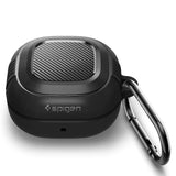 Samsung Galaxy Buds 2 / Live Spigen Rugged Armor Case - Black m. kolfiberutseende