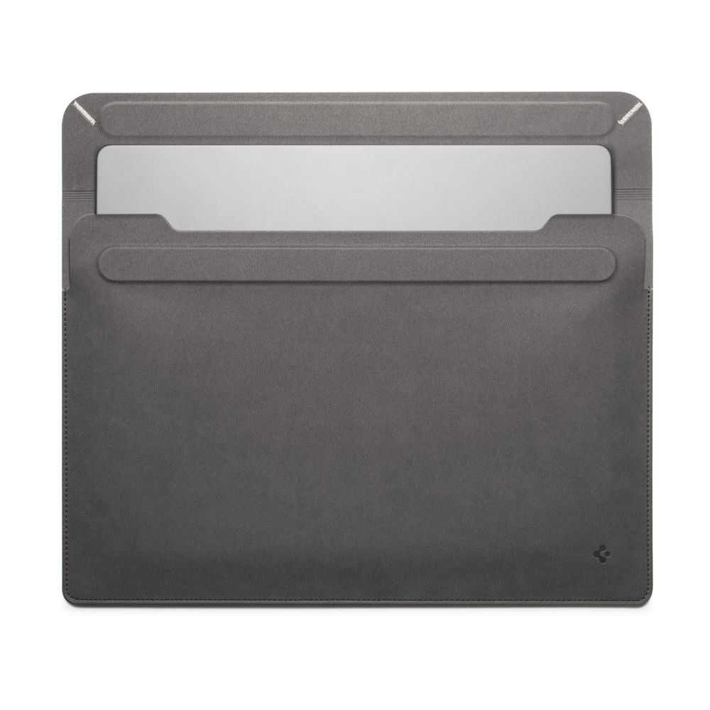 Spigen Valentinus Sleeve i Konstläder för MacBook / Laptop 15-16" (40 x 28 x 2 cm) - City Grey