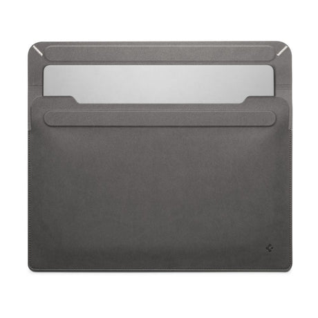 Spigen Valentinus Sleeve i Konstläder för MacBook / Laptop 15-16" (40 x 28 x 2 cm) - City Grey