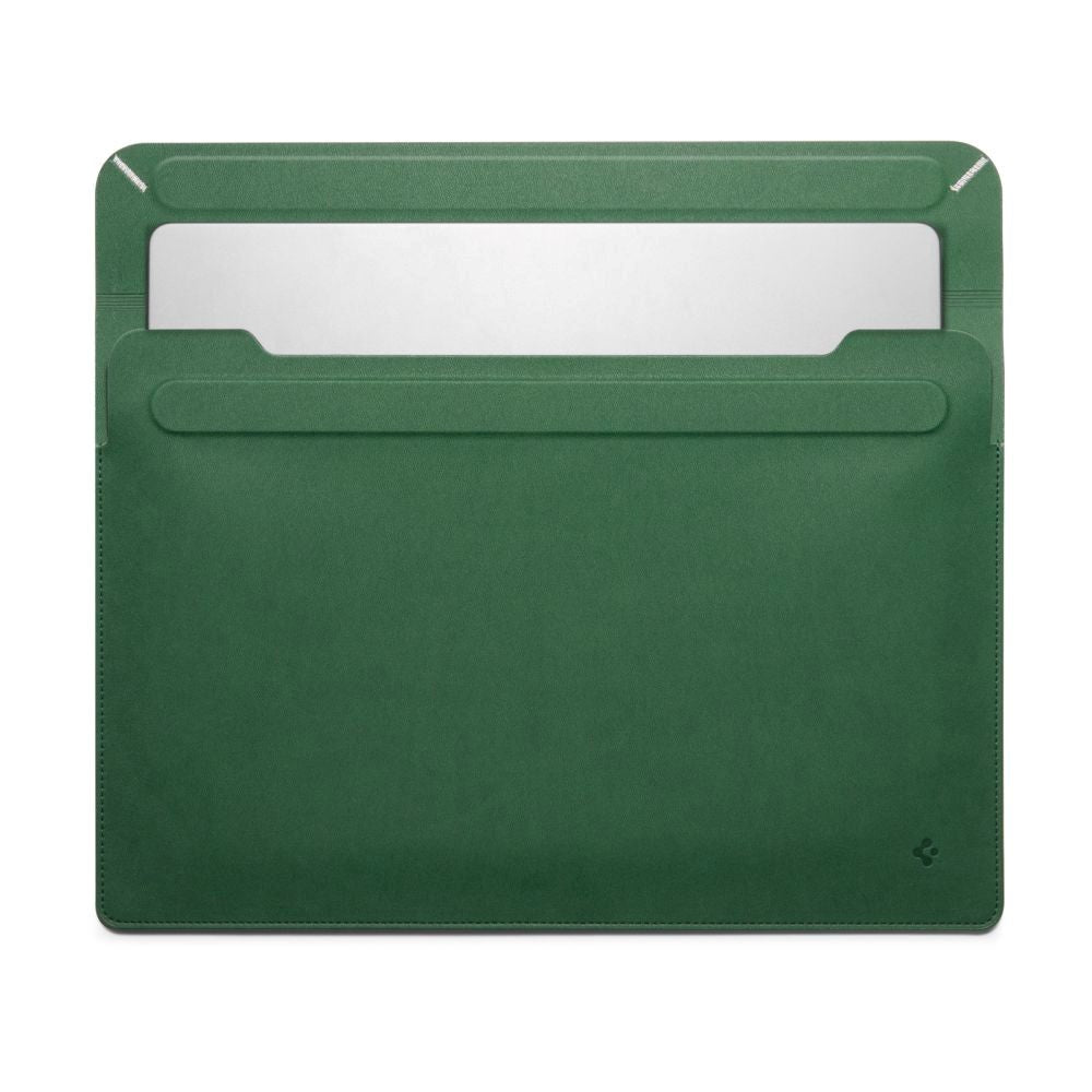 Spigen Valentinus Sleeve i Konstläder för MacBook / Laptop 15-16" (40 x 28 x 2 cm) - JeJu Green