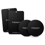 Spigen MP -4P metallplattor för magnetiska mobilhållare för bil x 4 - Svart