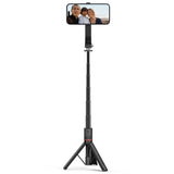 Tech-Protect L04S Selfie-Stick med Tripod & Bluetooth - MagSafe-Kompatibel - Svart