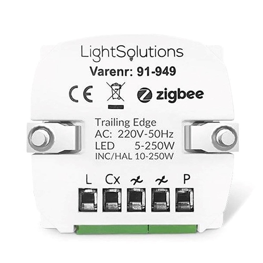 Light Solutions - ZigBee Roterande Dimmer för LK FUGA Contact - 250W - Vit