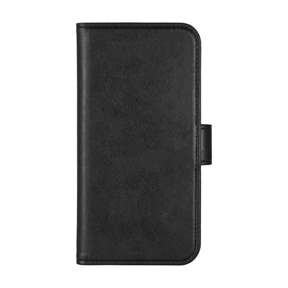 iPhone 16 Pro Essentials Konstläder Fodral m. Korthållare & Ställfunktion - Svart