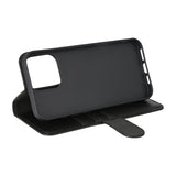 iPhone 16 Pro Max Essentials Konstläder Fodral m. Korthållare & Ställfunktion - Svart