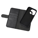 iPhone 16 Pro Essentials 2-i-1 Konstläder Fodral - Svart