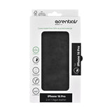 iPhone 16 Pro Essentials 2-i-1 Konstläder Fodral - Svart