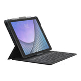 iPad 10.2" (2021 / 2020 / 2019) / Air (2019) - Zagg Messenger Folio 2 Tangentbord (Nordiskt) med Apple Pencil Hållare - Charcoal