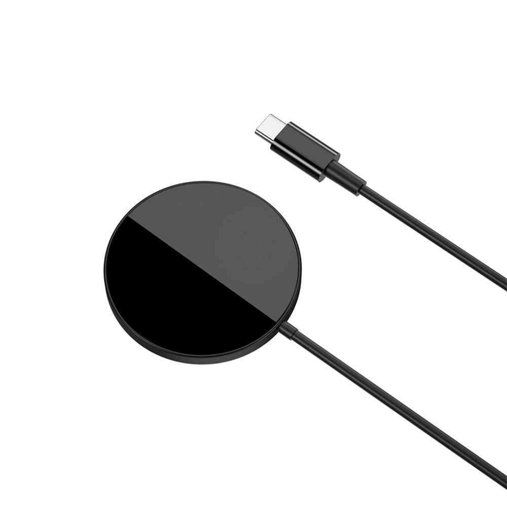 XO CX011 Magnetisk Trådlös Laddare 15W - MagSafe Kompatibel - Svart