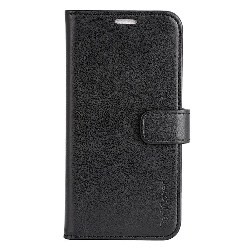 Samsung Galaxy S24 RadiCover Vegan Leather Plånboksfodral - 86% strålskydd - Svart