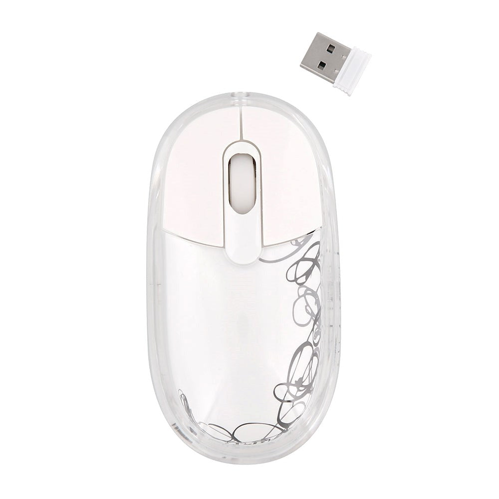 T'NB Souris Sans File Trådlös USB-A-mus med Ljus - Transparent / Multi