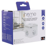 T'NB 7-i-1 Grenuttag - 3 x Uttag / 2 x USB-C / 2 x USB-A - Vit