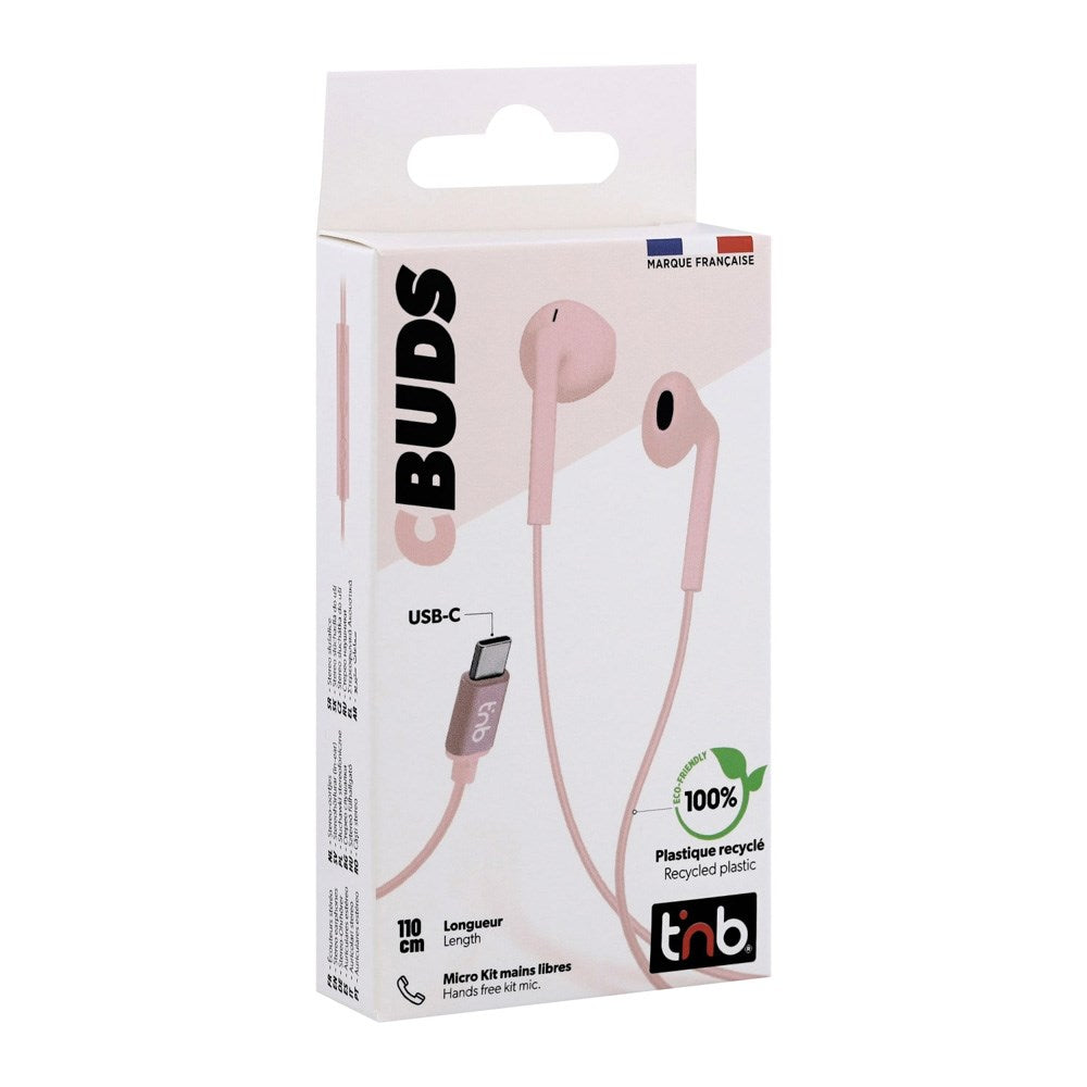 T'NB C-SOUND In-Ear Hörlurar - USB-C - Rosa
