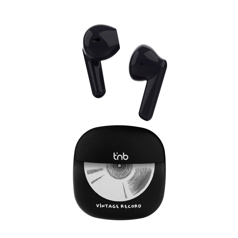 T'NB ORIGIN Trådlösa In-Ear Hörlurar med Laddfodral - Vinyl Design