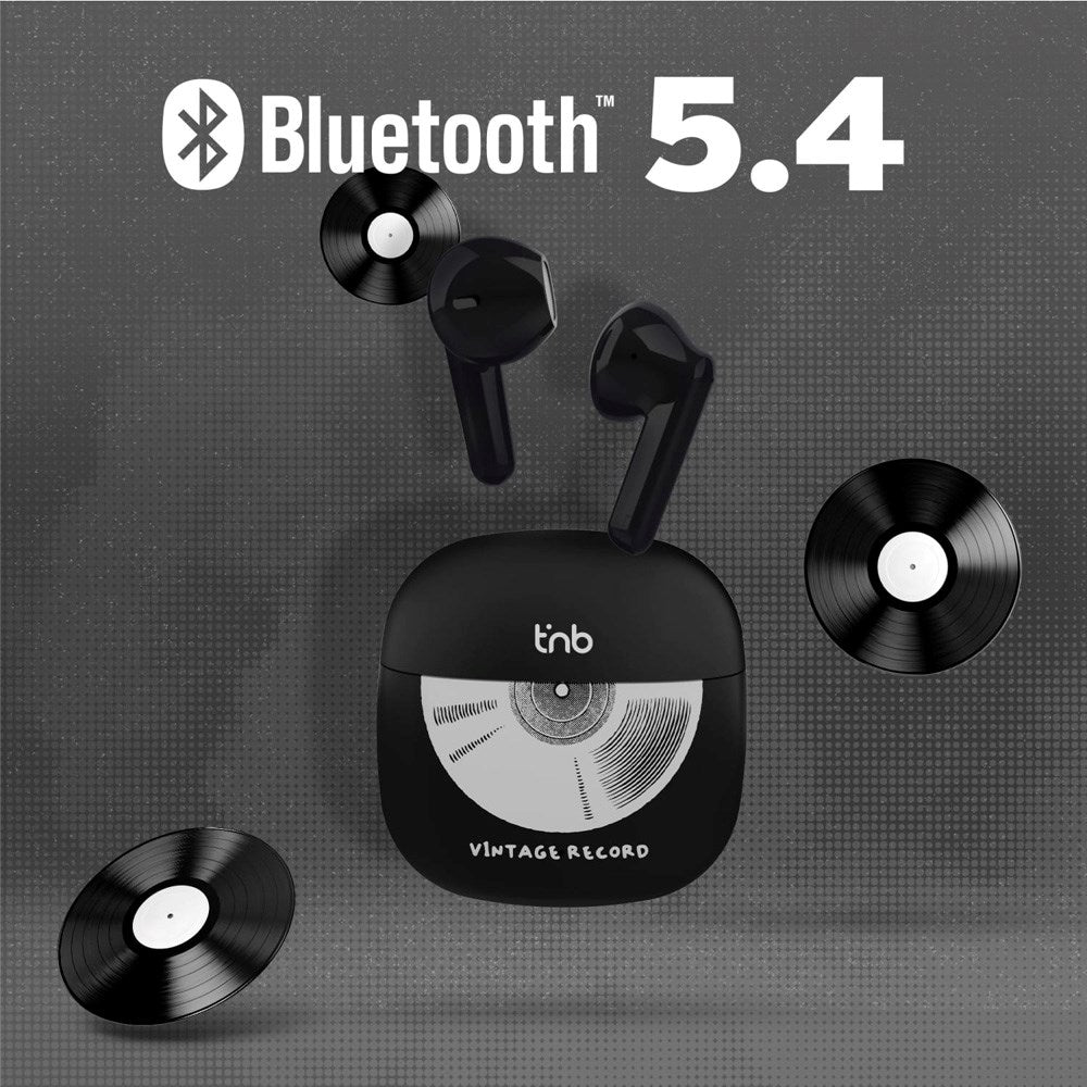 T'NB ORIGIN Trådlösa In-Ear Hörlurar med Laddfodral - Vinyl Design