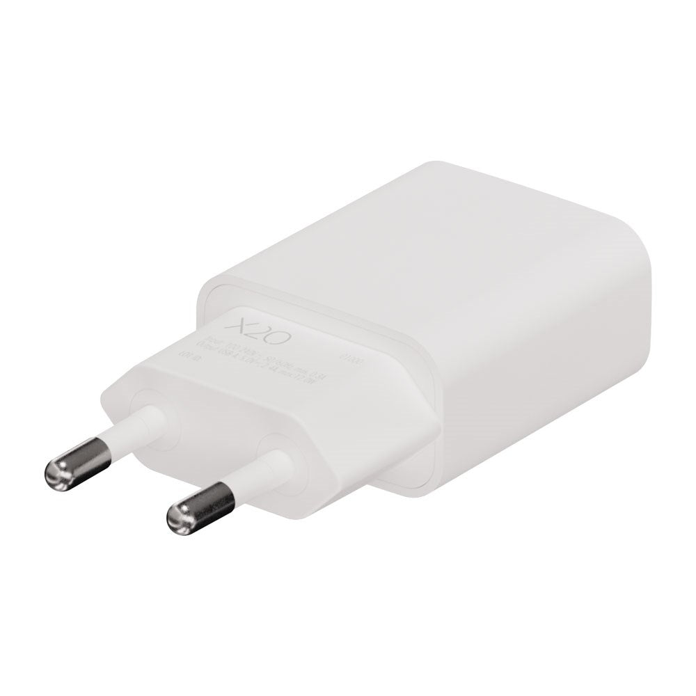 X2O 12W Väggladdare m. 1x USB-A - Vit