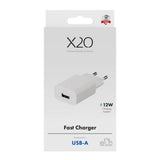 X2O 12W Väggladdare m. 1x USB-A - Vit