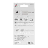 X2O 35W Väggladdare m. 1x USB-A / 1x USB-C / 1x USB-C Kabel - 1.2m - Vit