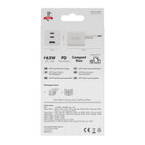 X2O 65W GaN Väggladdare m. 2x USB-C & 1x USB-A - Vit