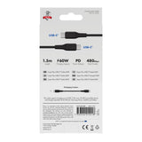 X2O Superflex 60W USB-C till USB-C Kabel - 1.5m - Svart