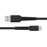 X2O Longlife 60W USB-A till USB-C Kabel - 2m - Svart