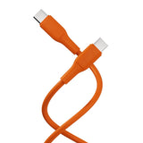 X2O Superflex 60W USB-C till USB-C Kabel - 1.5m - Orange