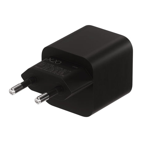 X2O 45W GaN Väggladdare m. 2x USB-C - Svart