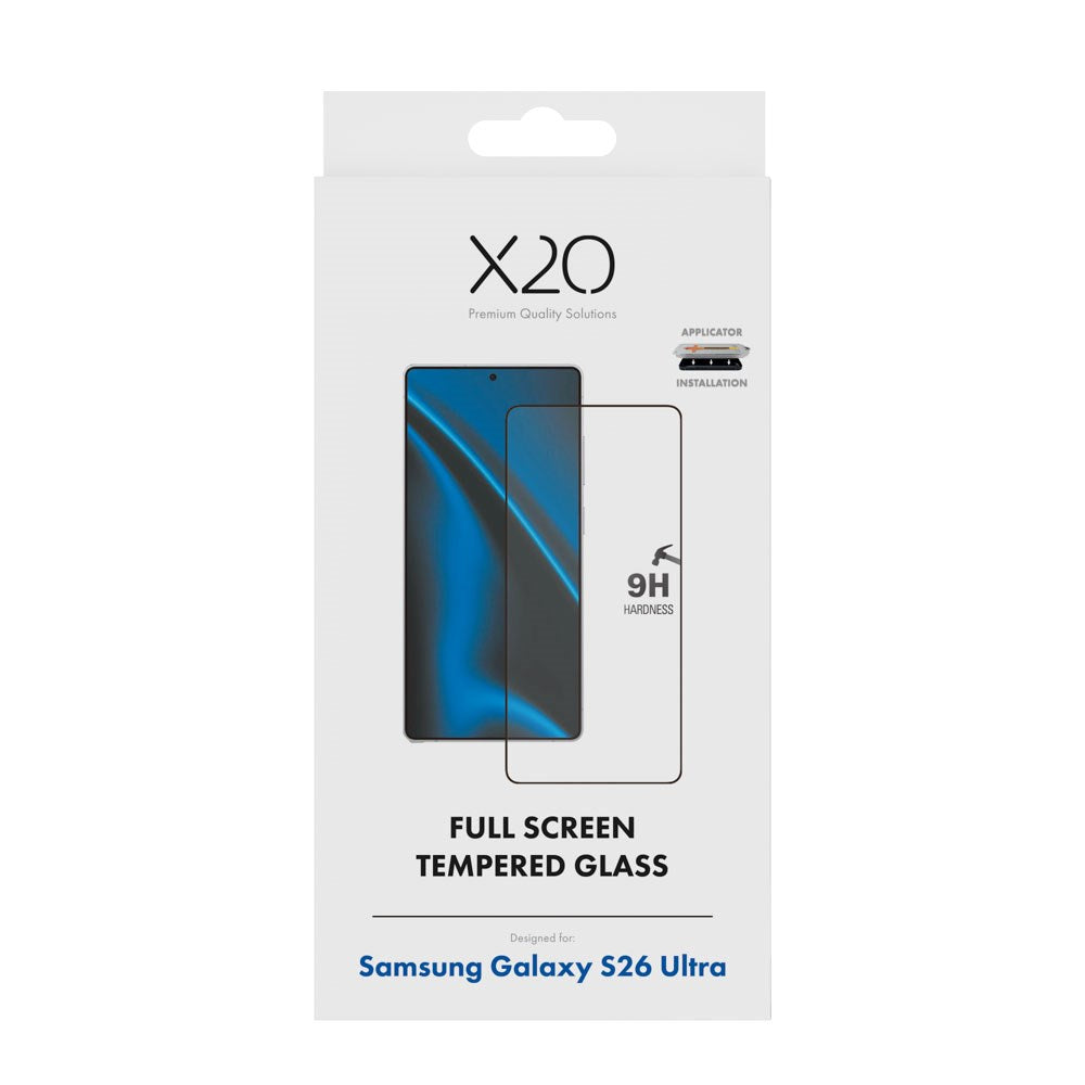 Samsung Galaxy S26 Ultra X2O 9H Full Fit Härdat Skärmskyddsglas - Genomskinlig
