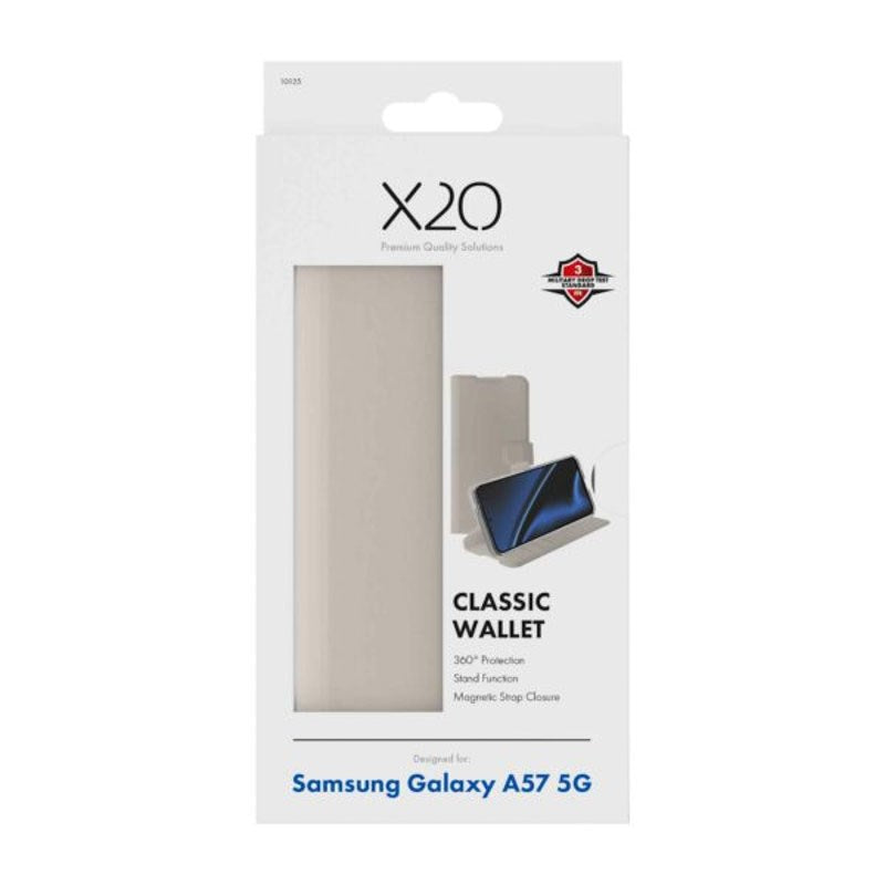 Samsung Galaxy A57 X2O Classic Wallet Fodral - Beige