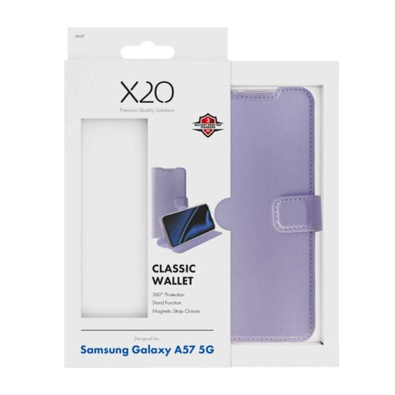 Samsung Galaxy A57 X2O Classic Wallet Fodral - Lila