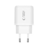 Tech-Protect 65W Väggladdare m. 1x USB-C & 1x USB-A - Vit