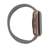 Apple Watch (42/44/SE/45/46/49mm) Elastiskt Tyg Smartwatch-rem - Storlek S - Grå