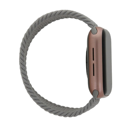 Apple Watch (38/40/SE/41/42mm) Elastiskt Tyg Smartwatch-rem - Storlek M - Grå