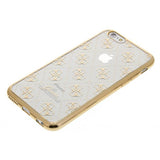 iPhone 6/6s Guess Signature Heard - Transparent Skal TPU - Guld