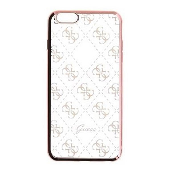 iPhone 6/6s Signature Heard - Transparent Skal TPU - Rött Guld