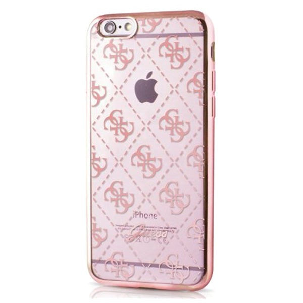 iPhone 6/6s Signature Heard - Transparent Skal TPU - Rött