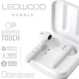 LEDWOOD Hubble True Wireless Headset In-Ear Hörlurar med Mikrofon - Vit