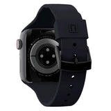 Apple Watch (42/44/SE/45/46/49mm) UAG [U] Aurora Silikonv Rem - Black