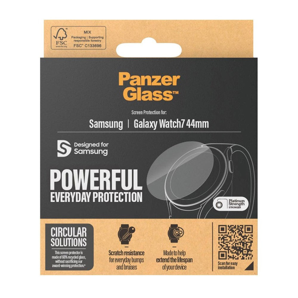 PanzerGlass Samsung Galaxy Watch 7 (44mm) Skärmskydd Härdat Glas - Genomskinlig