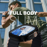 PanzerGlass Apple Watch Ultra 3/2/1 (49mm) Snappie Full Body Slim Fodral med Inbyggt Skärmskydd - Svart