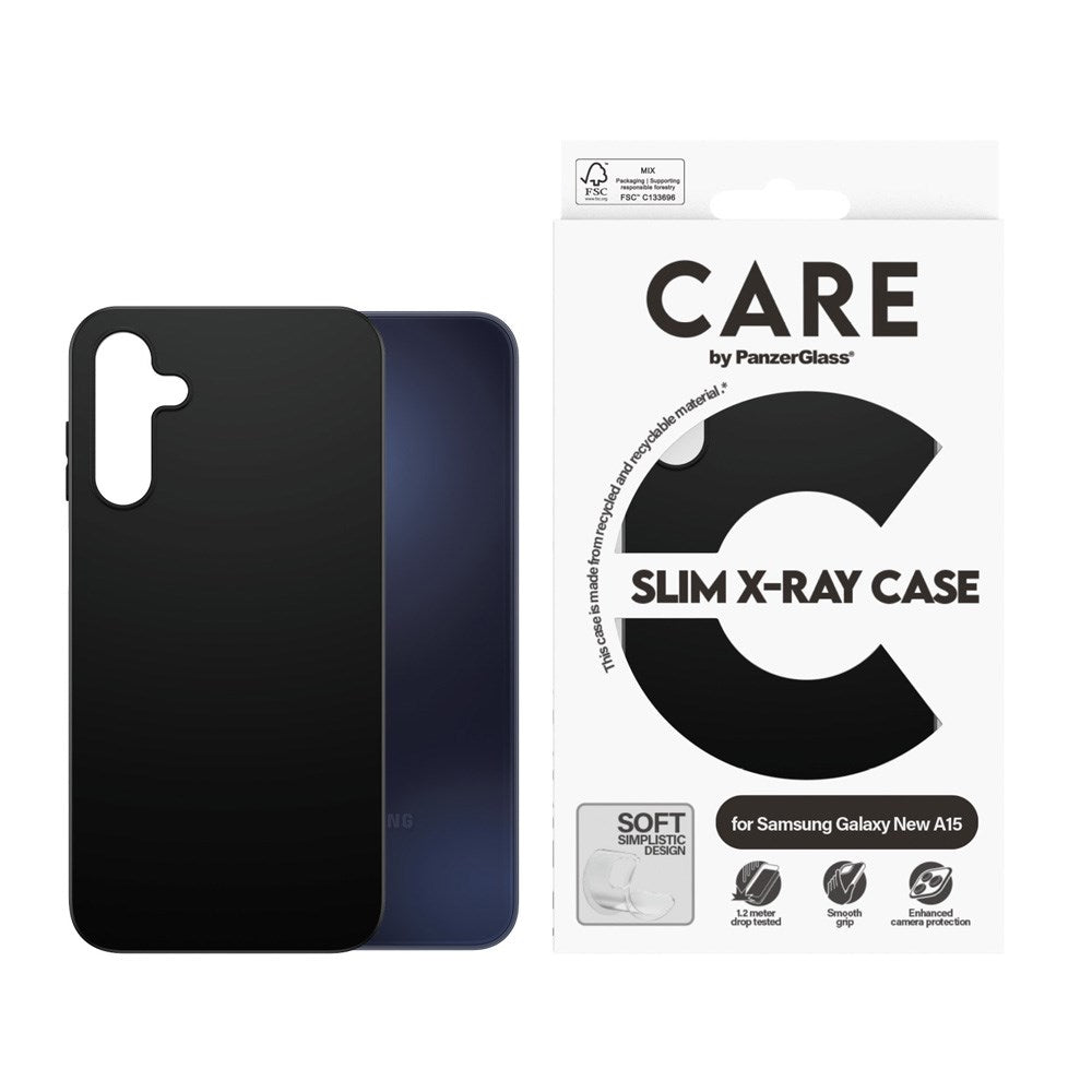 CARE by PanzerGlass Samsung Galaxy A16 FASHION X-Ray Soft Basic Skal - Svart