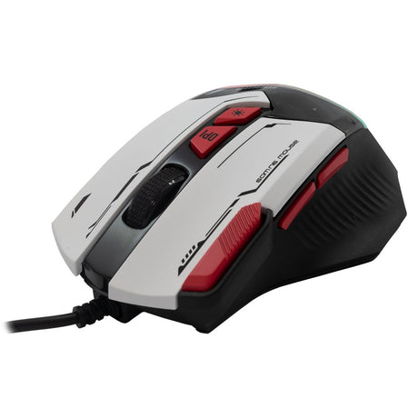 Baracuda MANTA Gaming Mus - 8D / 12800 DPI - Vit