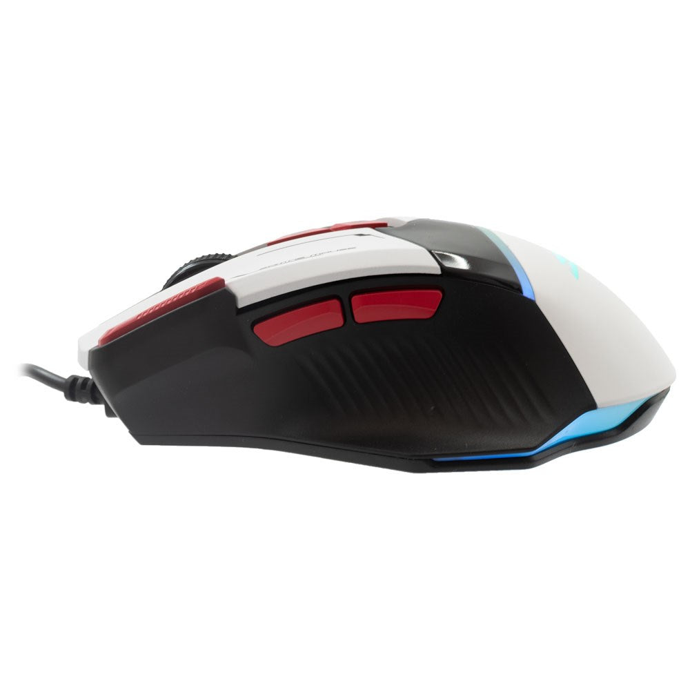 Baracuda MANTA Gaming Mus - 8D / 12800 DPI - Vit